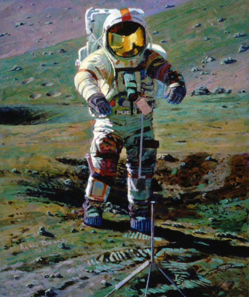 Illustration for article titled Lunar Dreams: 40 Classic Moon Exploration Paintings